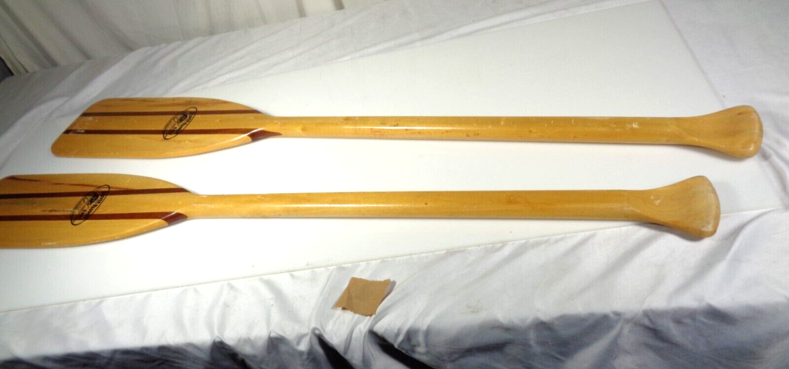Beaver Brand Paddles and Oars Leatherwood MFG. 1 pair 41 1/2″ Inch wood paddles