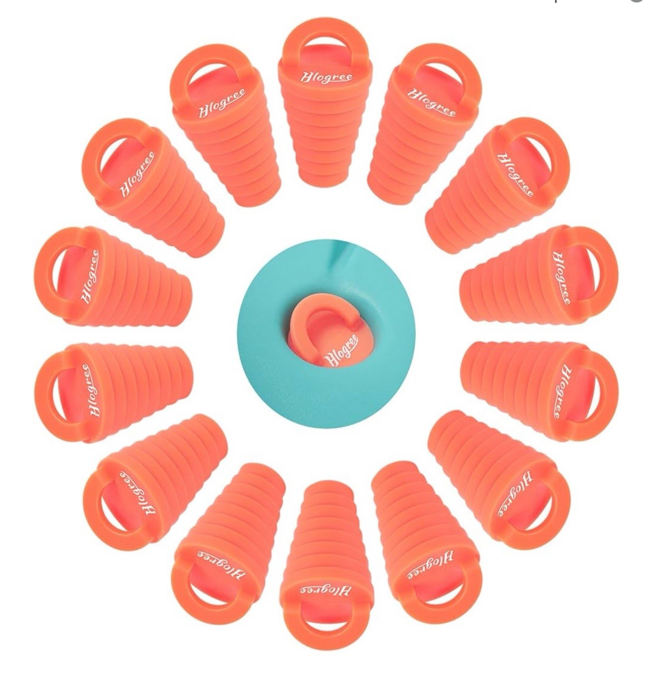 Hlogree 14 PCS Kayak Orange Silicone Scupper Plug Fits 0.82″ to 1.51″‘ Holes