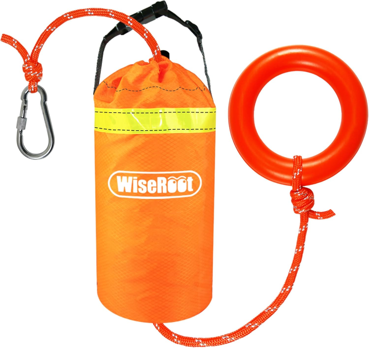 Throw Bag for Water Rescue: Quick Deploy Throwable Flotation Device, 50/70/98Ft
