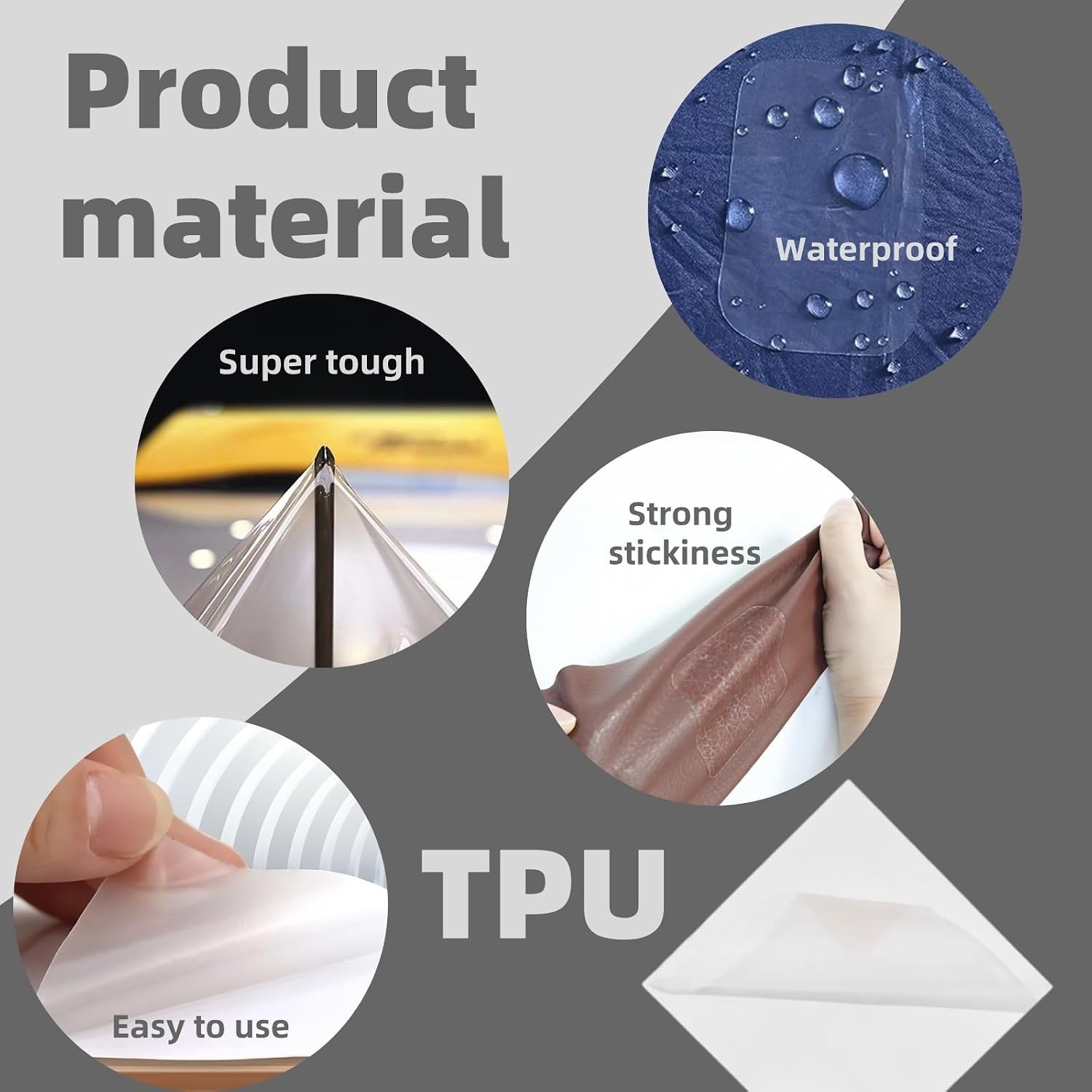 Versatile 4×4 Inch TPU Waterproof Patches – Easy DIY Inflatable Repair Kit