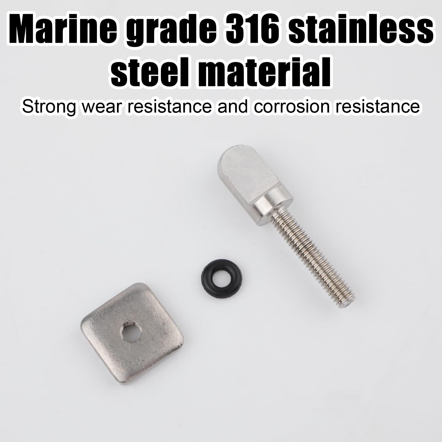 10pcs Surfboard Fin Screws, 316 Stainless Steel Paddle Board Screw silver