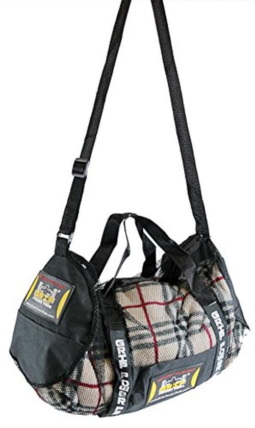 Mesh Gear Bag Breathable & Heavy-Duty Organizer for Gym Beach, Medium Black