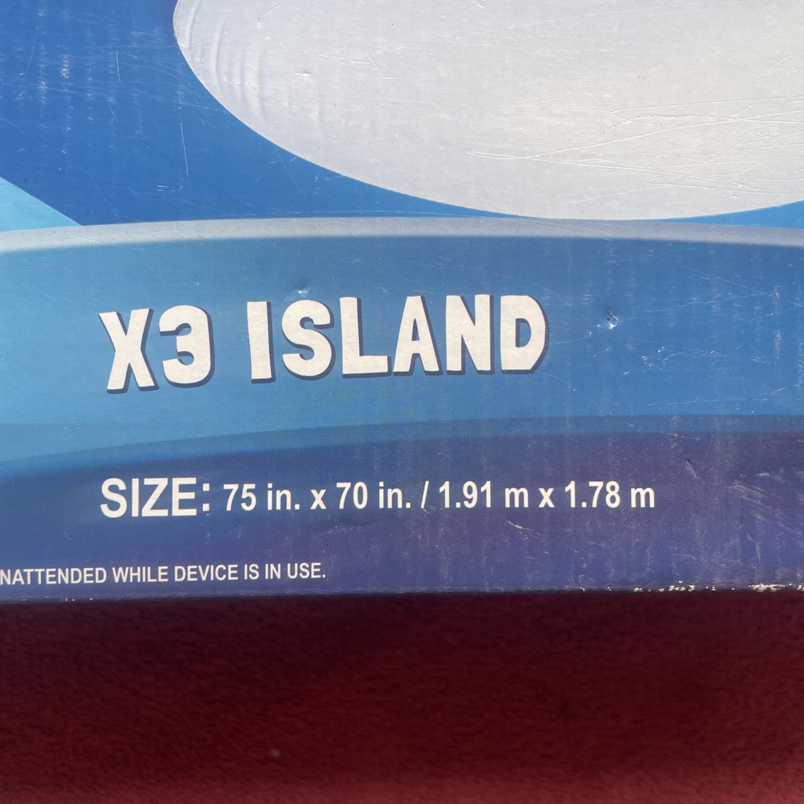 NEW 3 Person Coolerz X3 Island Inflatable Raft Tube Swimming Water Boat Float