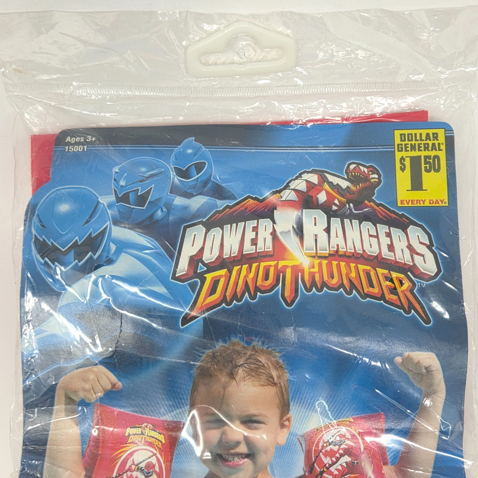VINTAGE POWER RANGERS DINO THUNDER SWIM BANDS KIDS INFLATABLE ARM FLOATS NEW