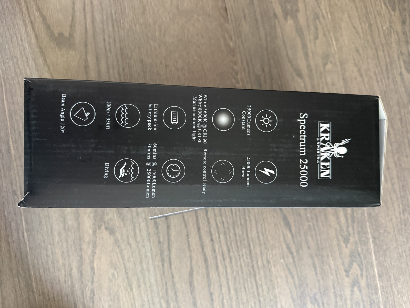 Kraken Sports high performance video light Spectrum 25000