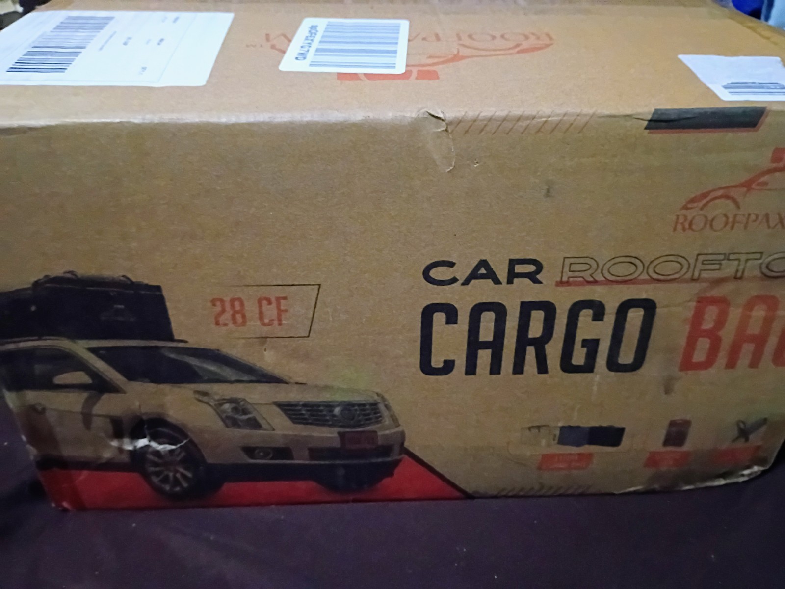 Roofpax XXL 28 cu ft Car Rooftop Cargo Carrier Bag Waterproof