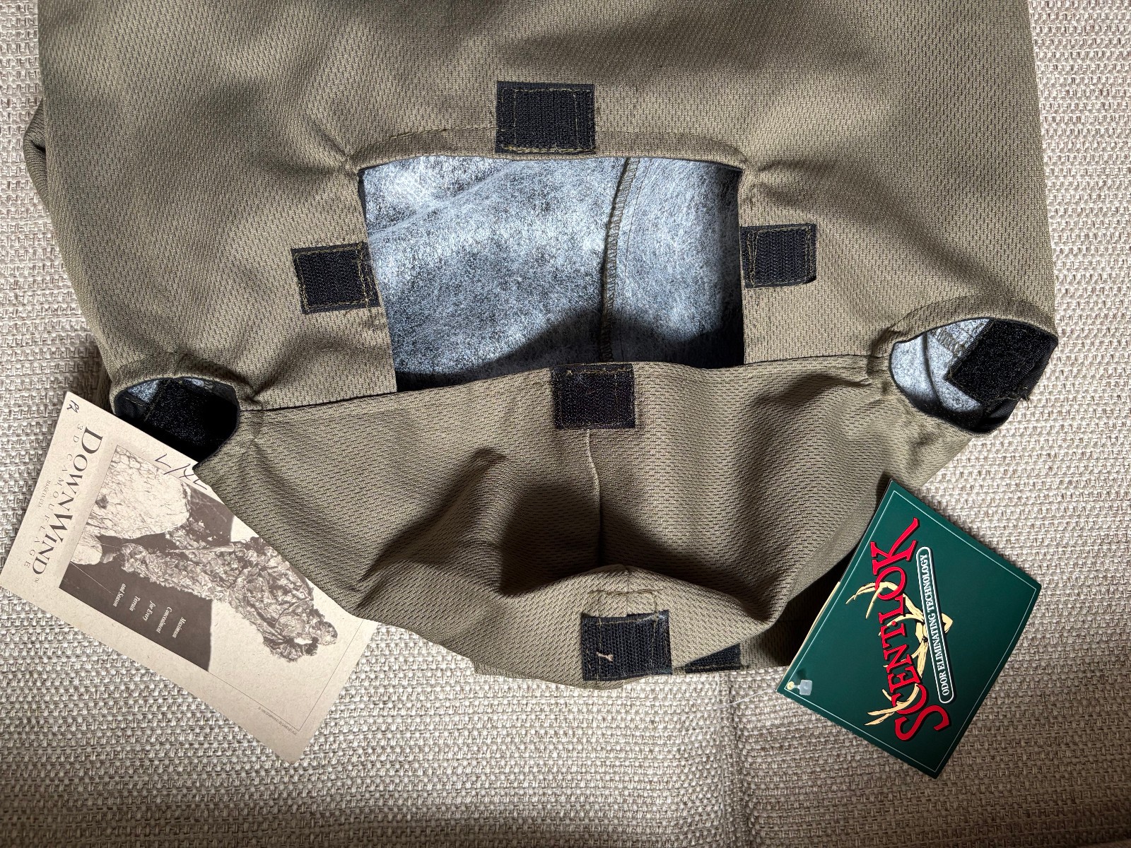 DOWNWIND 3D CAMAFLOUGE FULL BODY HUNTING OUTFIT MENS L/XL SCENTLOK NWT