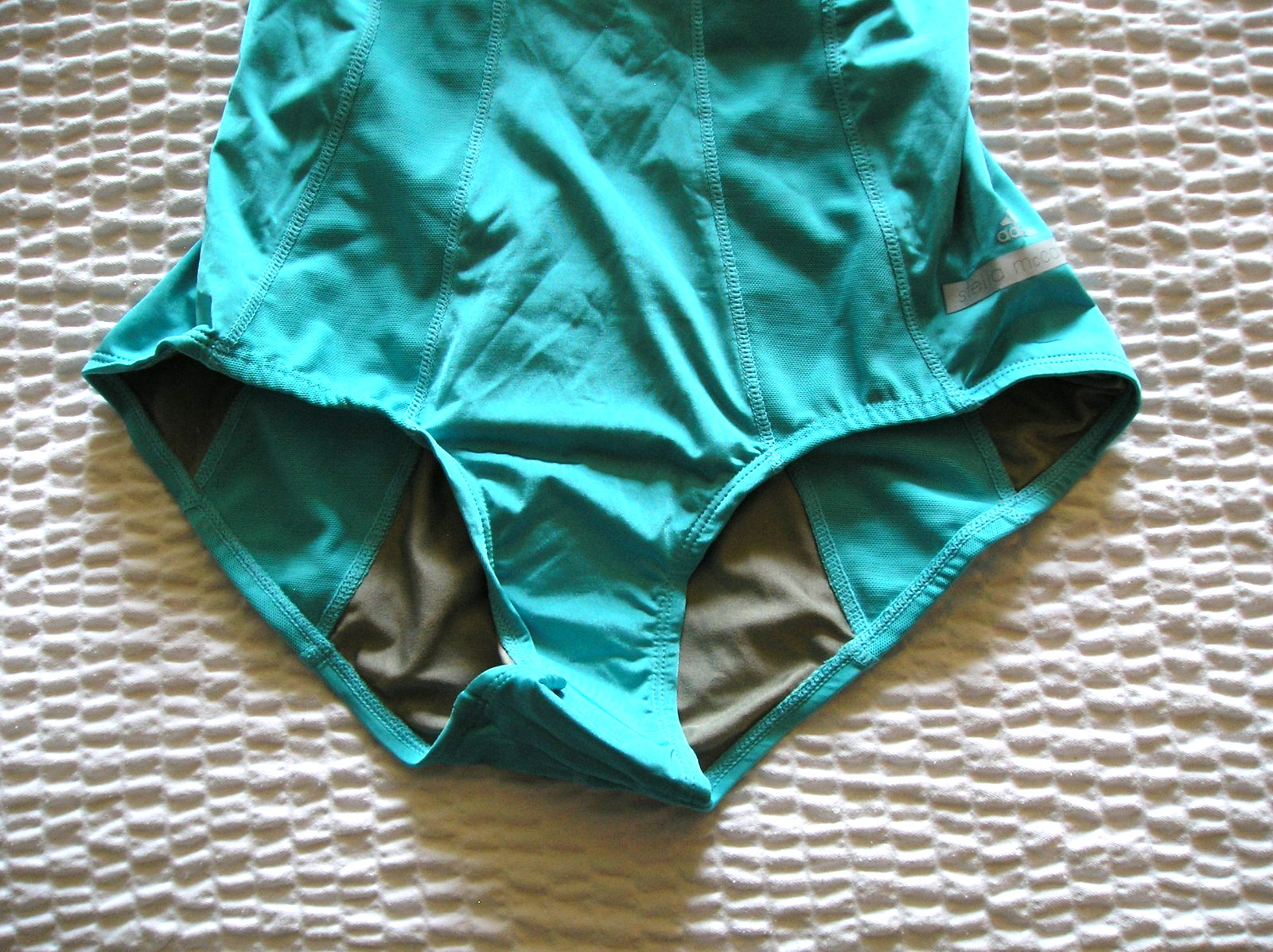 Adidas VINTAGE Stella McCartney Swim Suit 1 Piece Top-Pant Bottom Bikini sz 34″