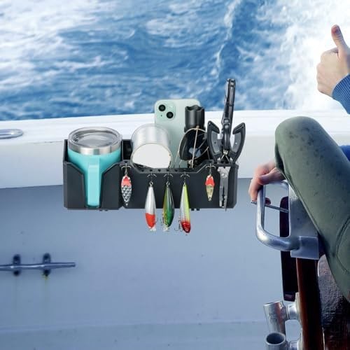 KEMIMOTO Boat Cup Holder, Boat Caddy Organizer Marine Cup Holders for Boats U…