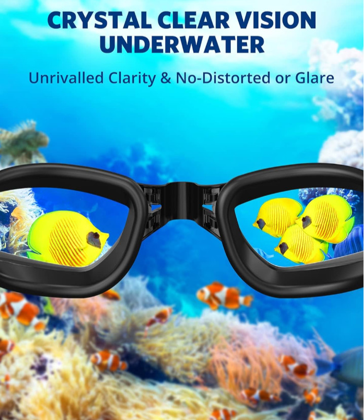 BRAND NEW ANTI-FOG + UV PROTECTION + MEMORY FOAM GOGGLES +CARRYING CASE | BLACK