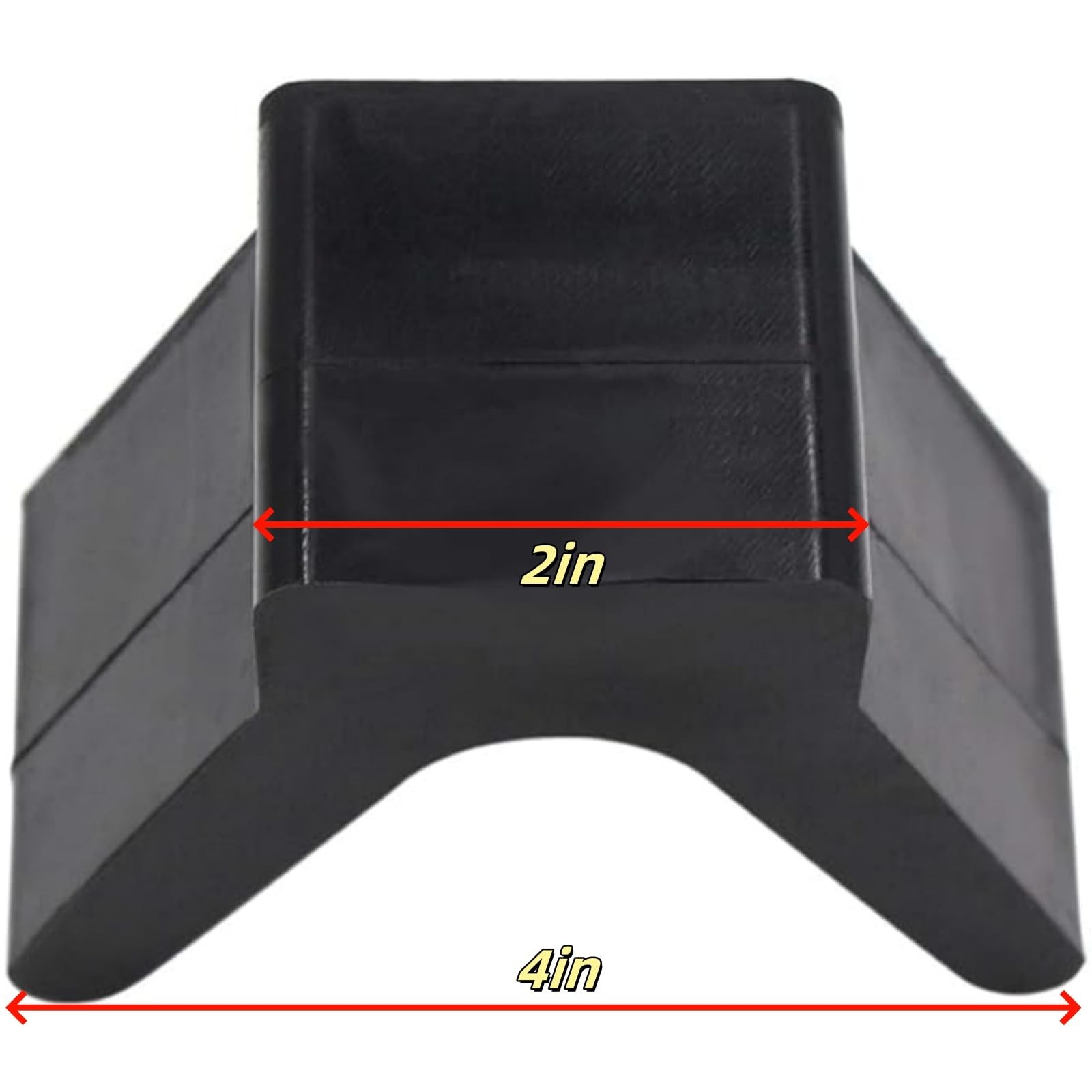 Haokixin V-Shape Boat Trailer Bow Stop, 2″ Width 4″ V-Span Rubber y…