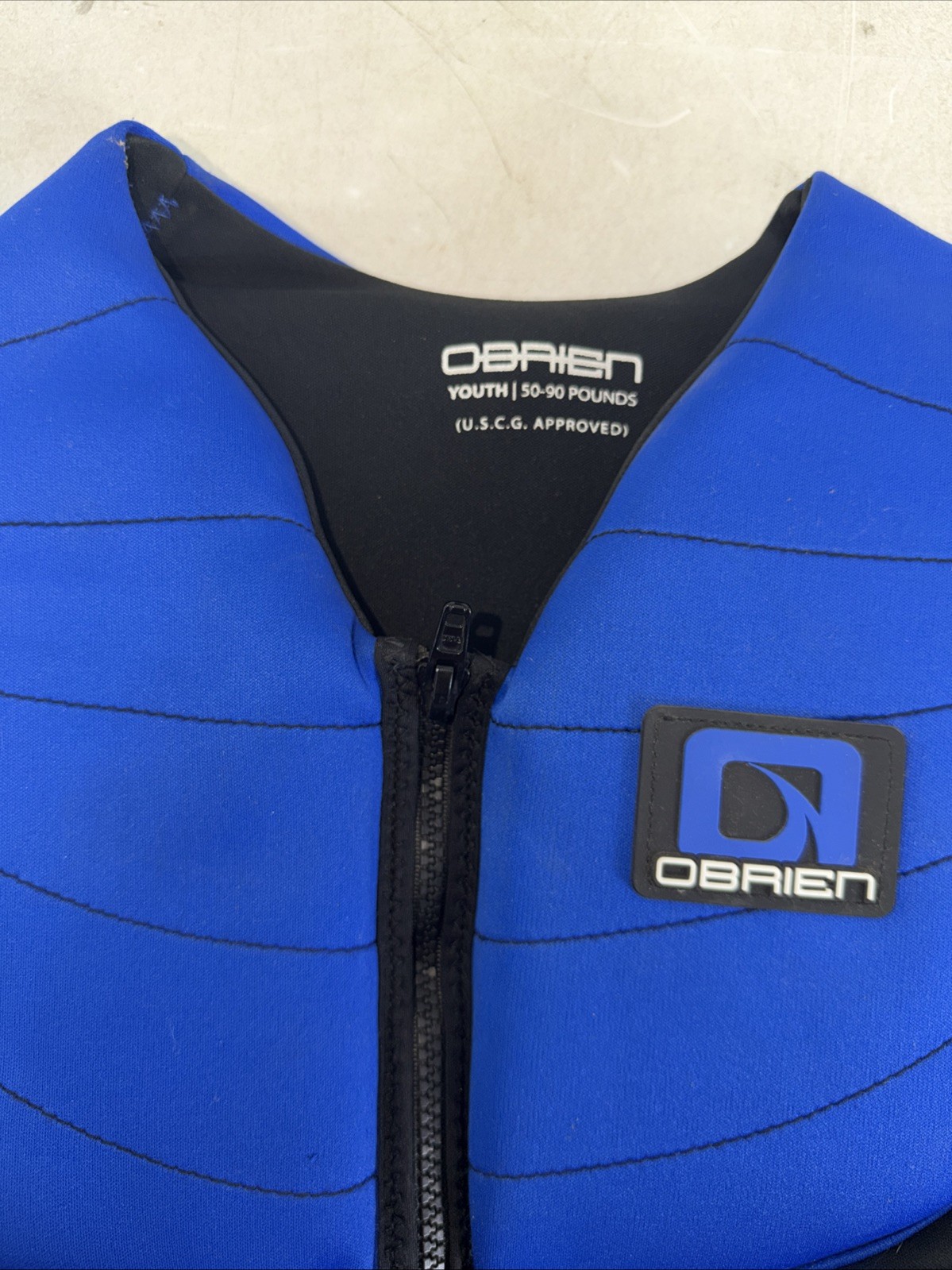 O’Brien Life Vest, Youth 50-90 Pounds Lbs. 3039 Blue And Black