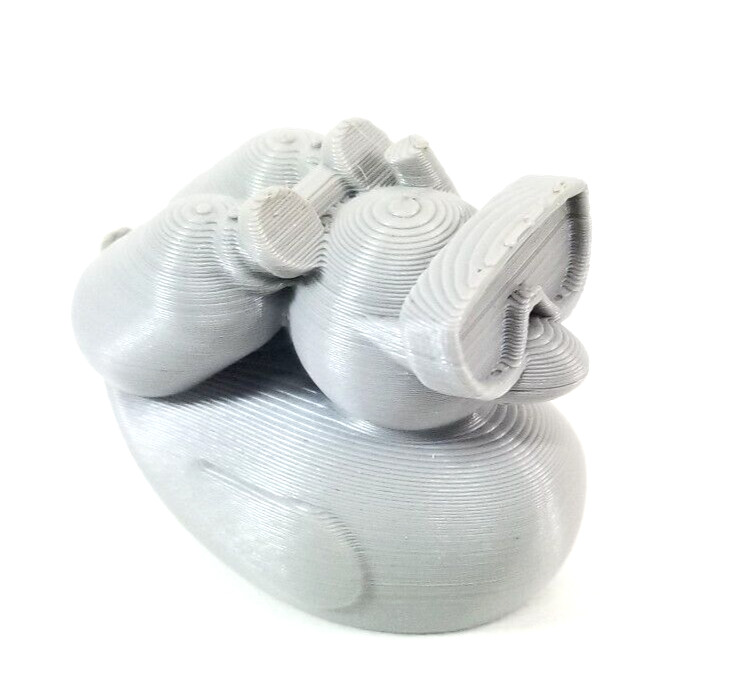 Scuba Diving 3D Printed Jeep, Cruise Duck 1.5″ Gray PLA Plastic (Rubber Duck)