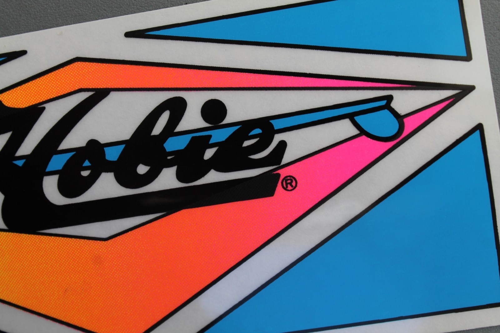 Hobie Surfboards Surf Shop Neon 80’s Orange Blue OG V3B Vintage Surfing STICKER