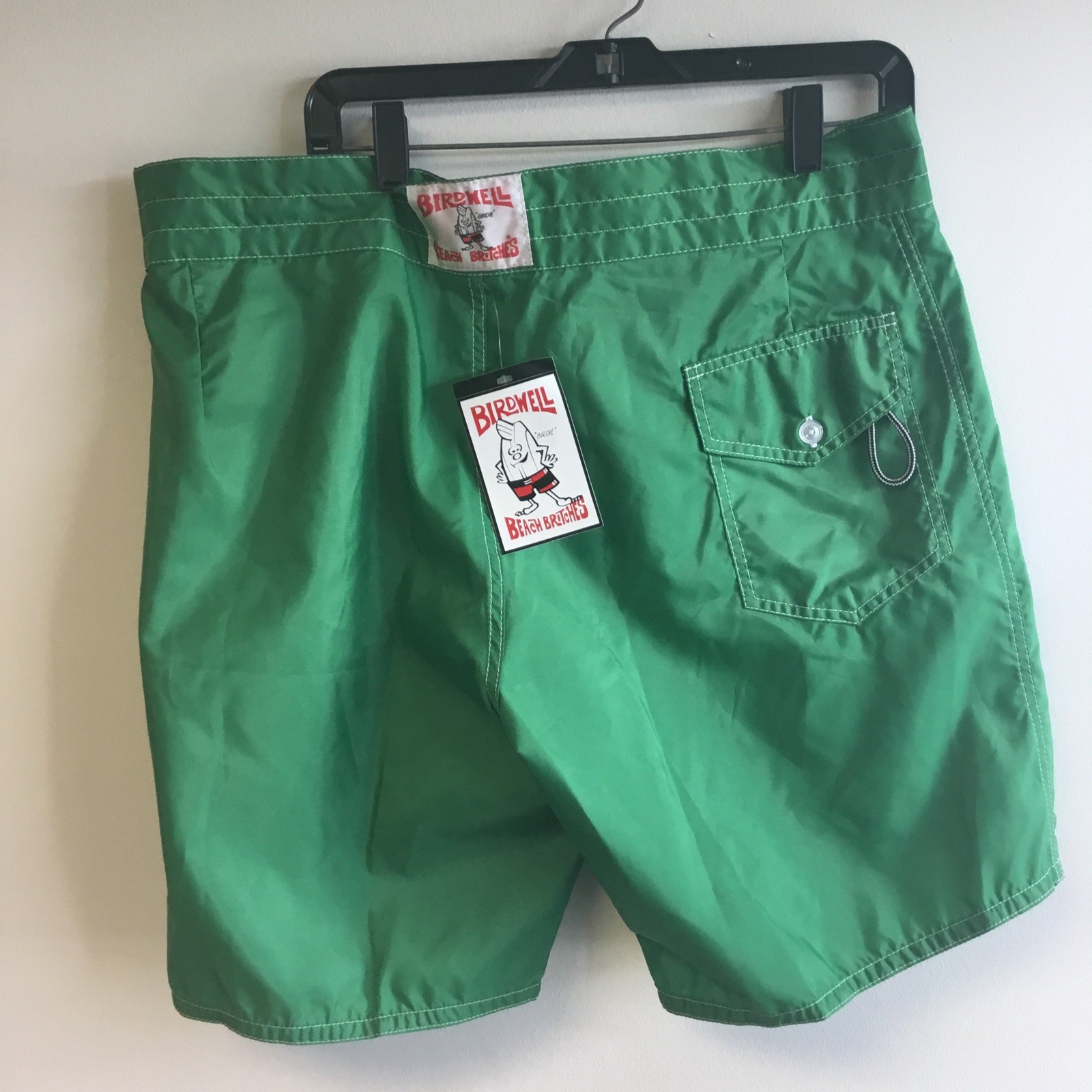 Regular Green Bird well Shorts Surf Surfing 18” Hip To Hip, 20” Waist To Bottom
