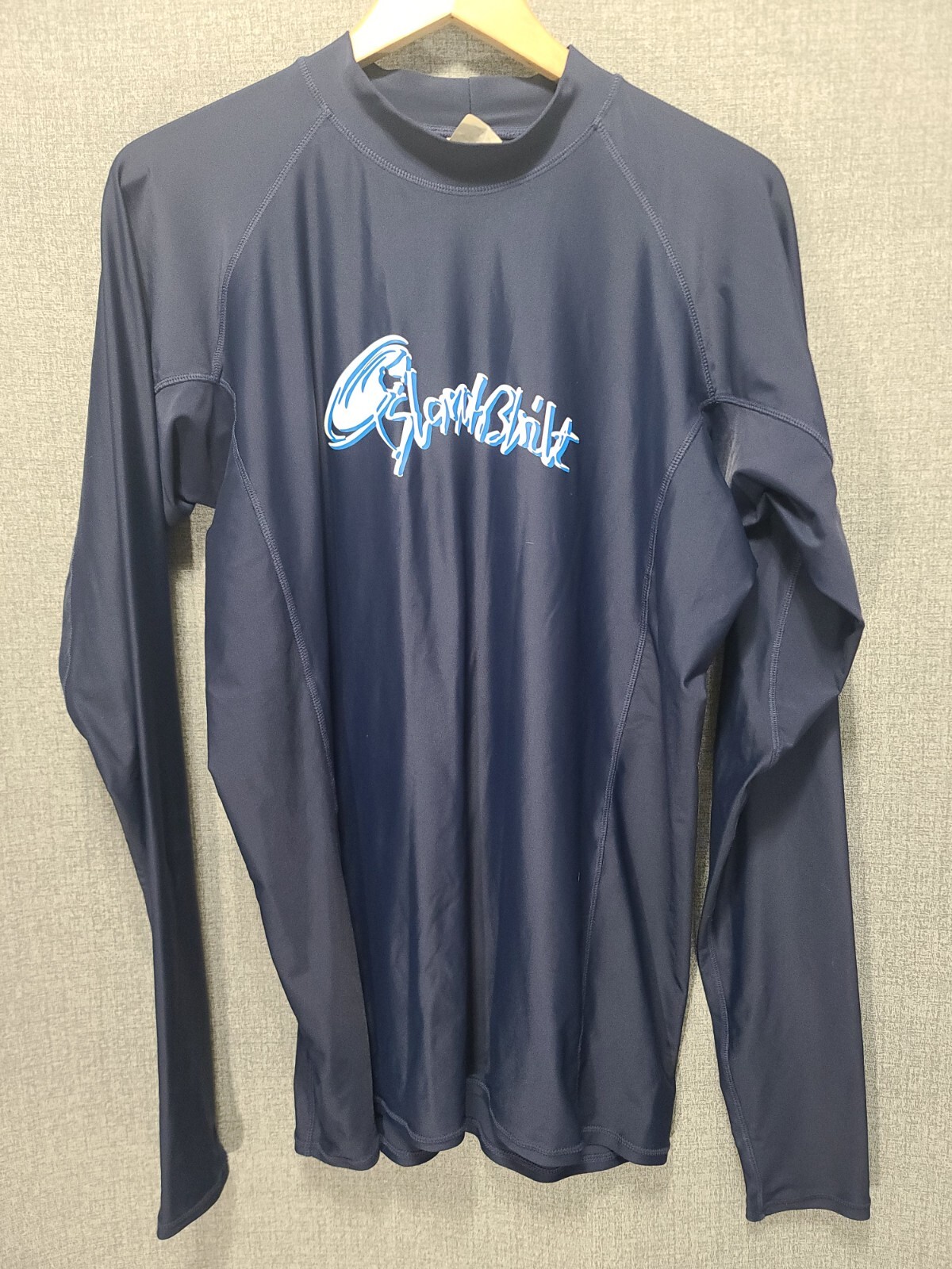 Island Built Blue Long Sleeve Graphic Surfing Tee T-Shirt Top XXXL 3XL B77