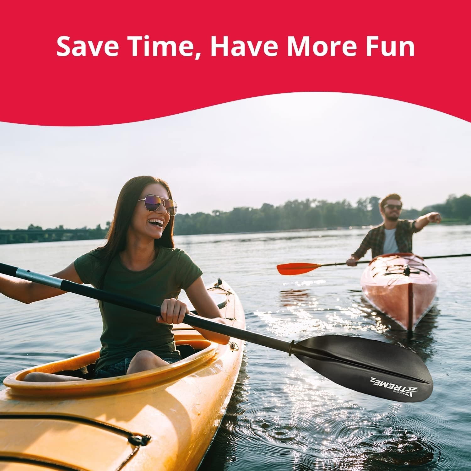 Durable Xtreme 2 Kayak Paddle – Perfect for Sea, Whitewater, and Fishing