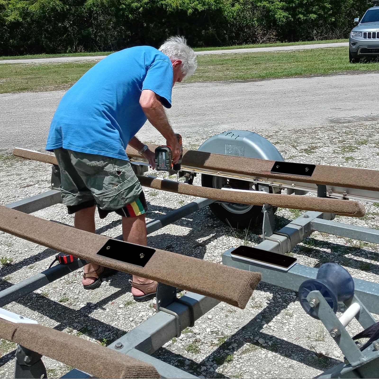Apopip Boat Trailer Accessories Bunk Slides Pads, E-Z Slide…