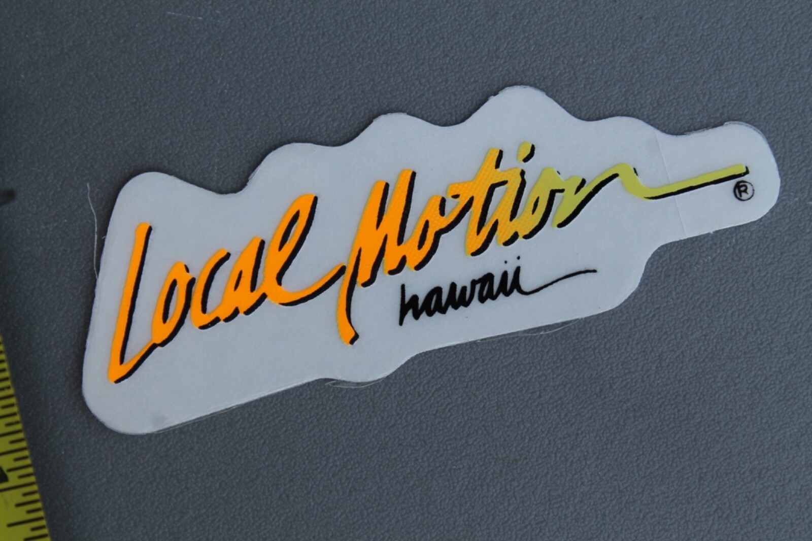 LOCAL MOTION Hawaii Surfboards Neon Orange OG 80’s LM1A Vintage Surfing STICKER