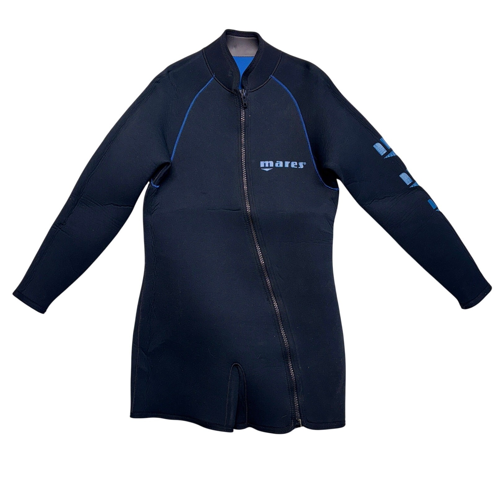 Mares Wetsuit Mens XL Navy Blue Neoprene Scuba Full Zip Swim Diving 2 Piece Set