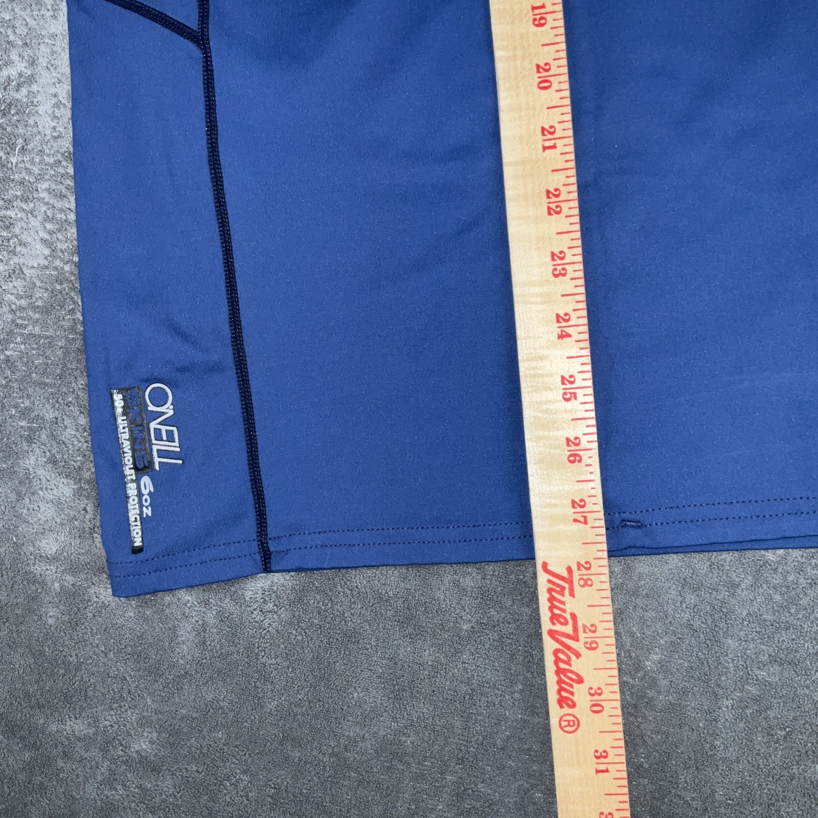 O’Neill Rash Guard Shirt Mens 3XL Blue Gray Performance Fit Short Sleeve Swim