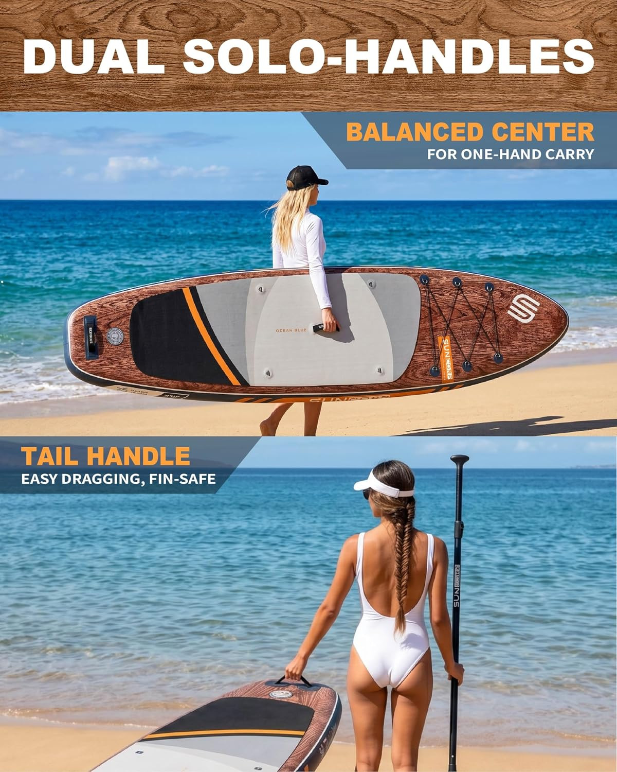 11’X34” Inflatable Paddle Board, Extra Wide Standup Paddleboard, Green, 420Lbs