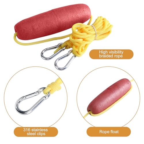 RunNico 500D Sand Anchor for Small Boats,2 in 1 PWC Jet Ski Anchor Yellow-10L