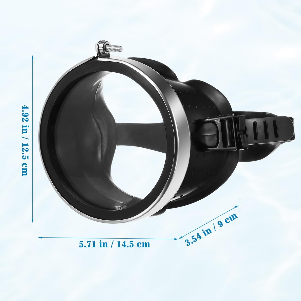 Adult Oval Tempered Glass Scuba Diving Goggles Mask for Adults Retro Style