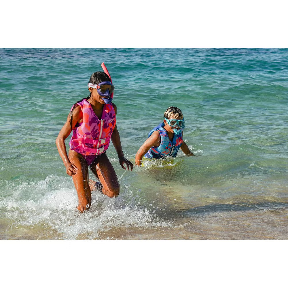 Speedo Junior PFD Life Jacket Vest – Neon Violet Kaluna Floral