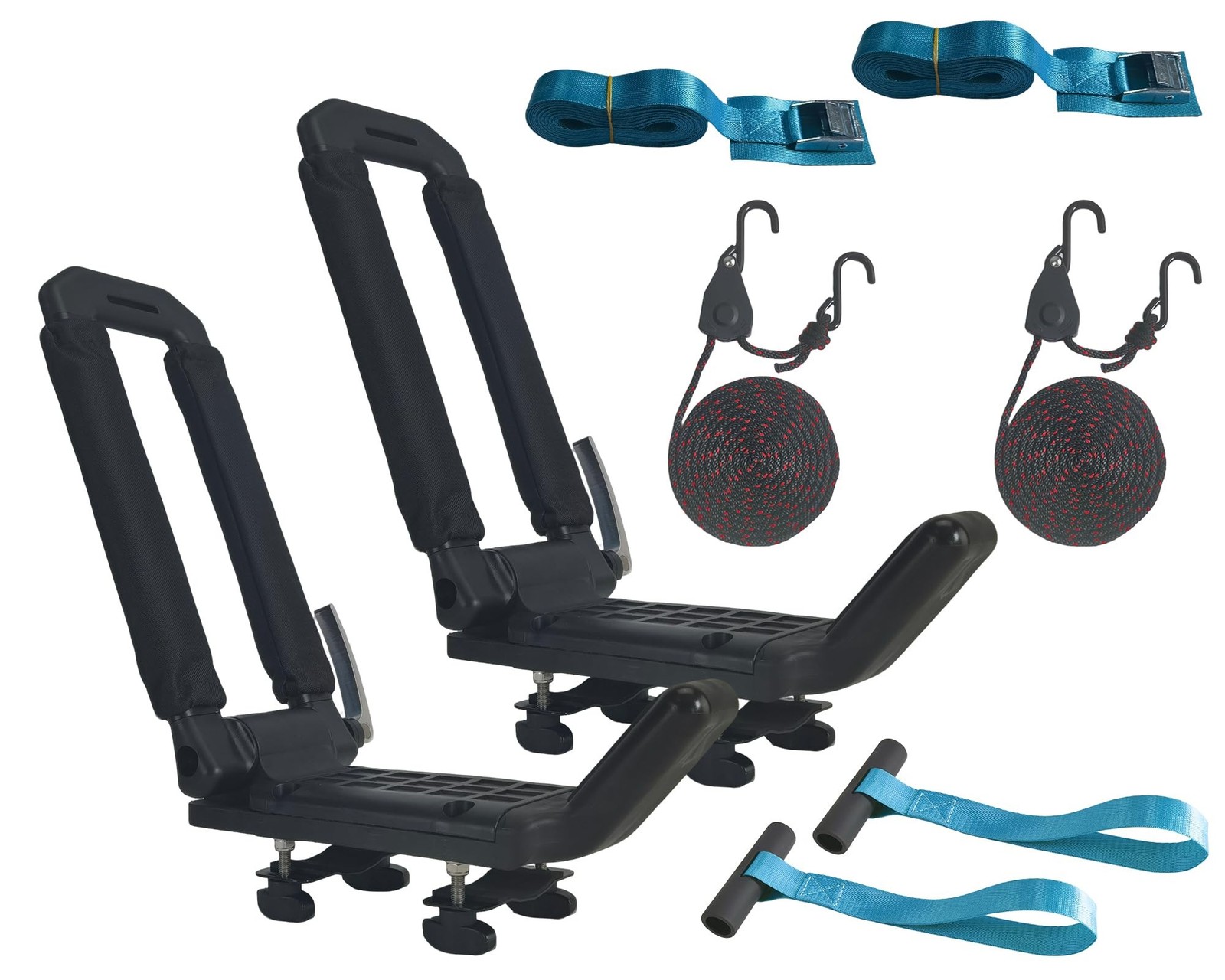 Folding Kayak Rack, Low Profile, SUV/Truck, Alum, Tool-Free Lock, 100lbs | Lo…