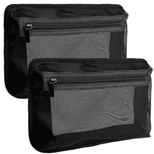 Self-Adhesive Boat Organizer Mesh Bag (10″x7″) – Dry Mount Pouch with 2PC