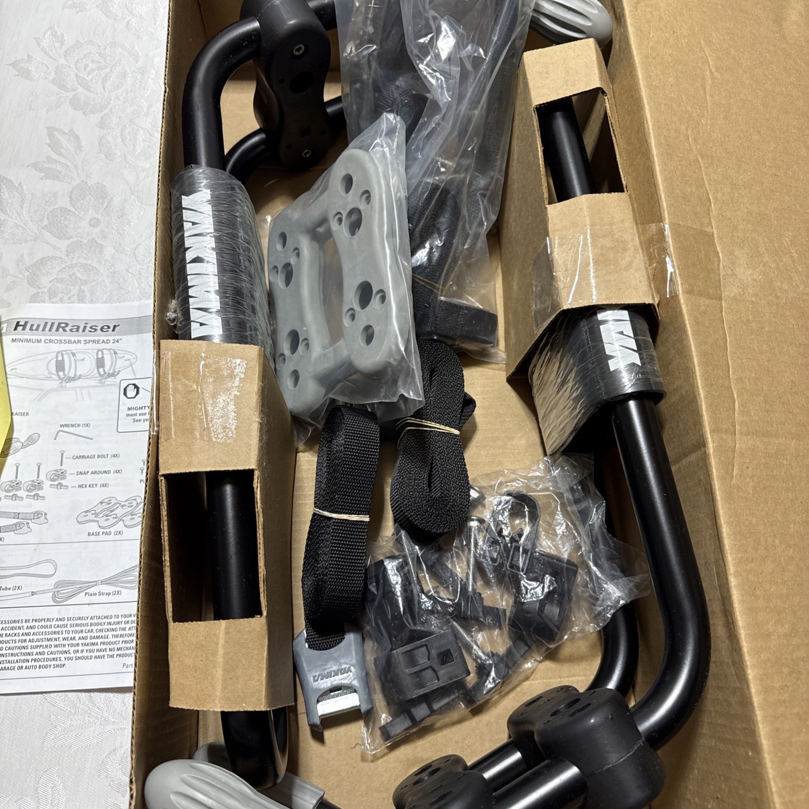 NOB Yakima Hullraiser Kayak Roof Rack /J Cradle Carrier, Mounts, and Straps
