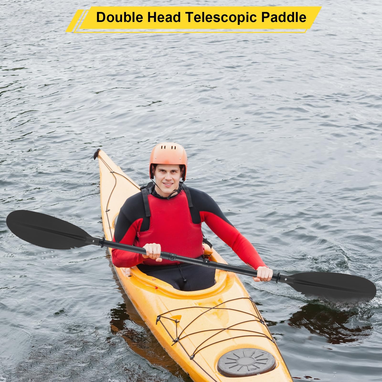 Frebuta Kayak Paddle70 To 95In Telescopic Carbon Fiber Kayak Paddle Frosted