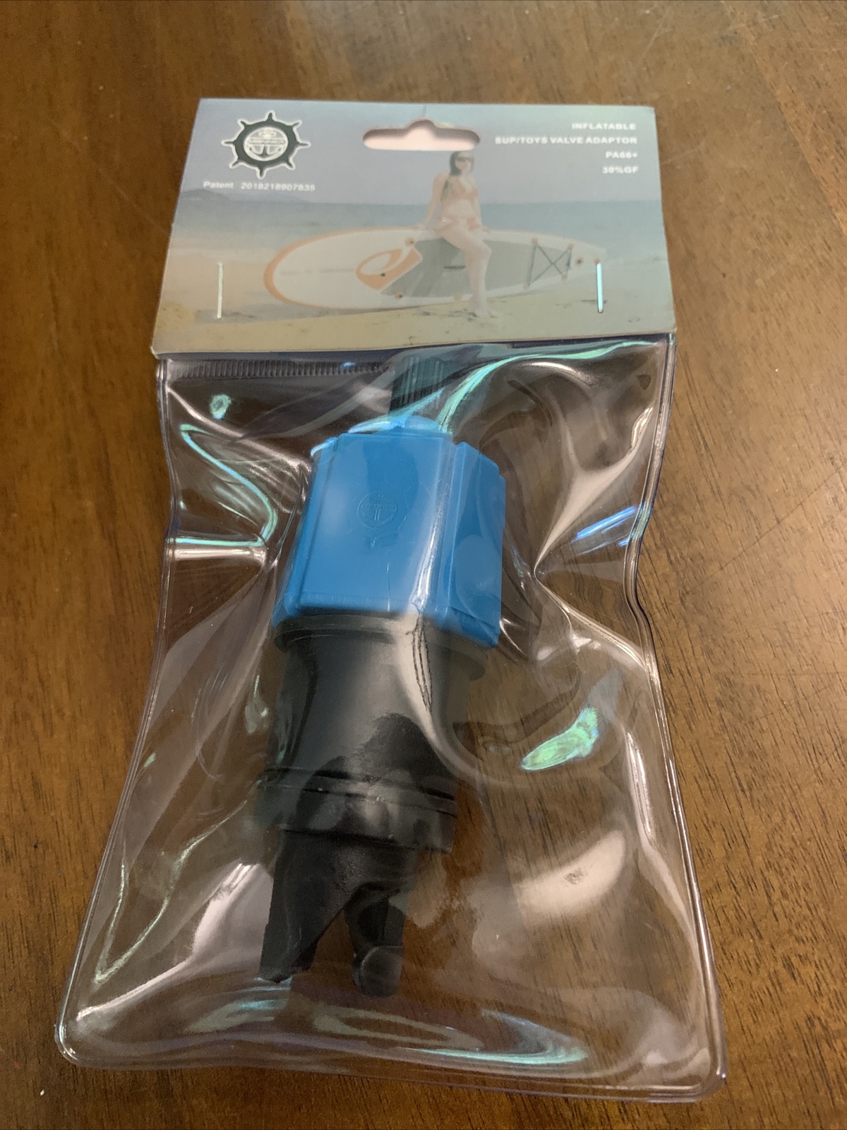 Manner Inflatable Sup Toys Valve Adaptor PA66+ Blue 30%gf