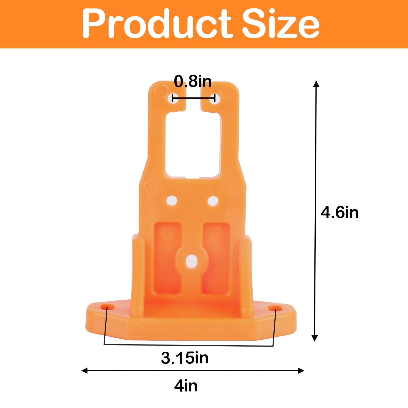 Universal Kayak Transducer Mount Bracket – Compatible with Most Kayaks, Orange