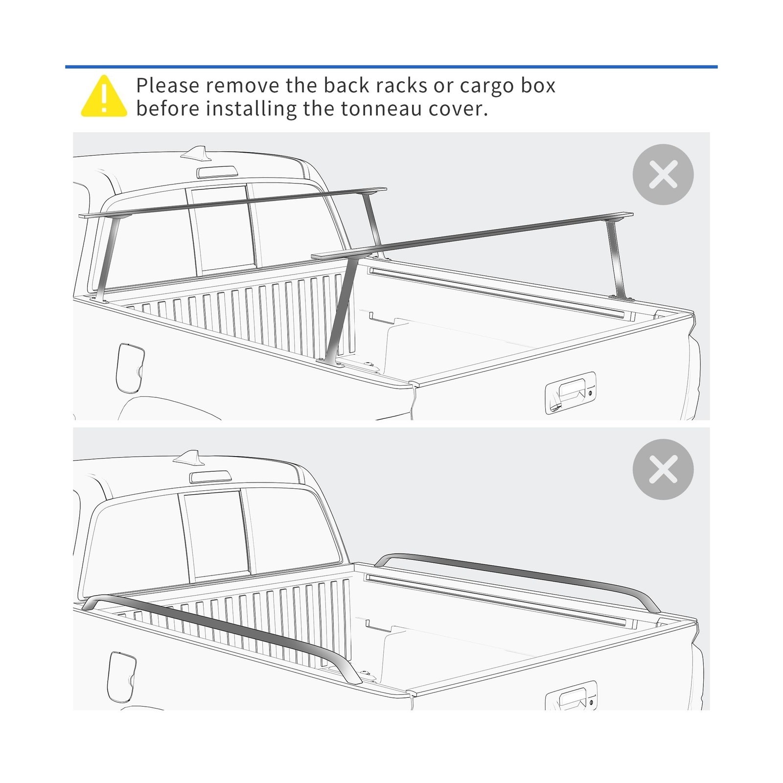 Soft Tonneau Cover – Fit Dodge Ram 1500/2500/3500 02-26, 8ft Bed
