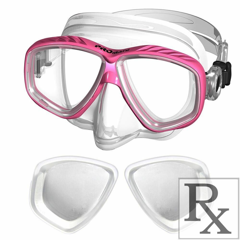 RX Prescription Optical Scuba Dive Snorkel Purge Mask Nearsighted -1.0 to -10.0