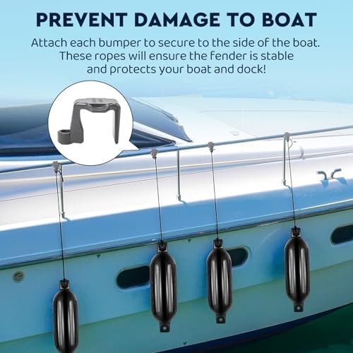 DaisyInner 4 Pack Boat Bumper for Docking Inflatable Boat Fenders with 4 Boat…