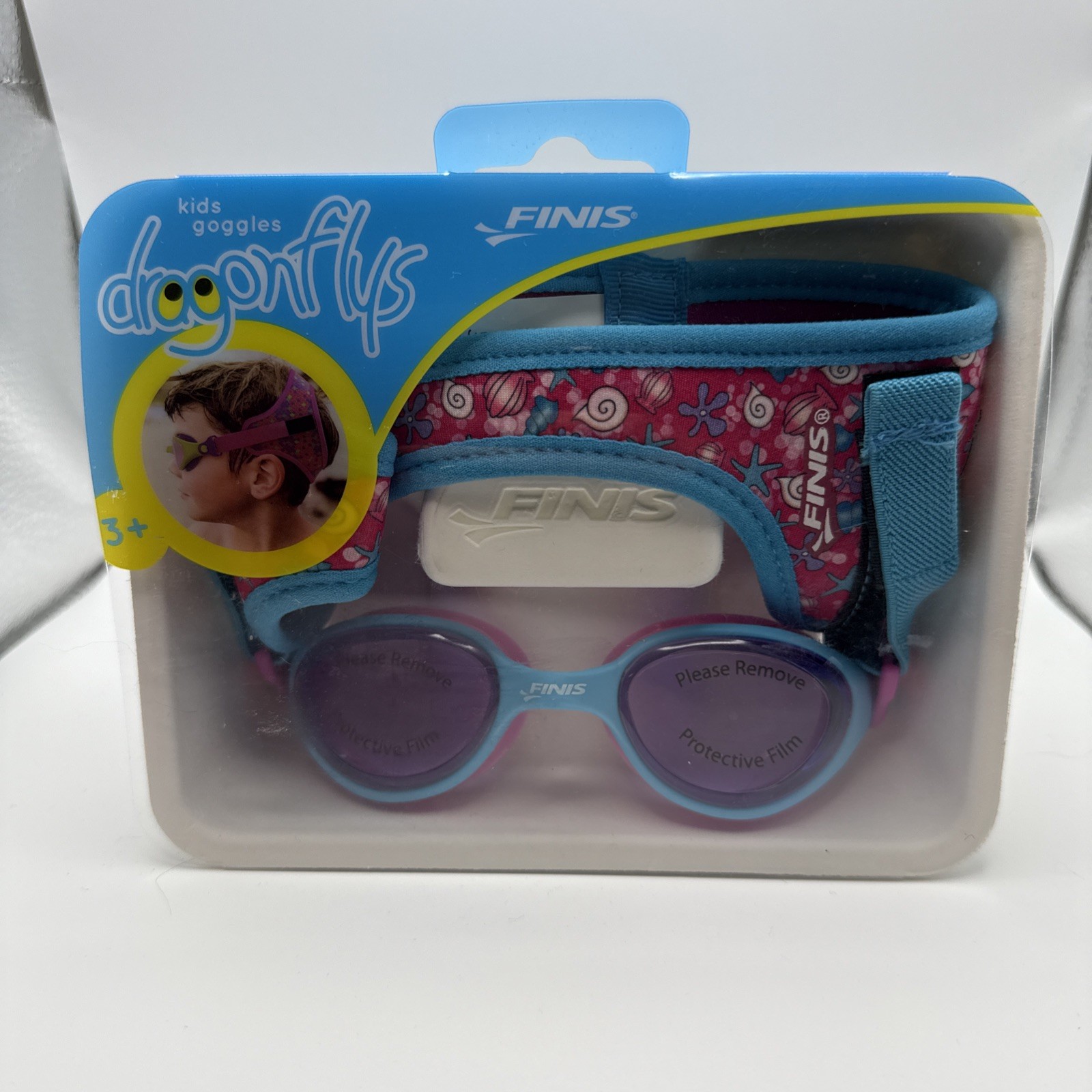 FINIS DragonFlys Kid Swimming Goggles Ages 3+, Shell Tint