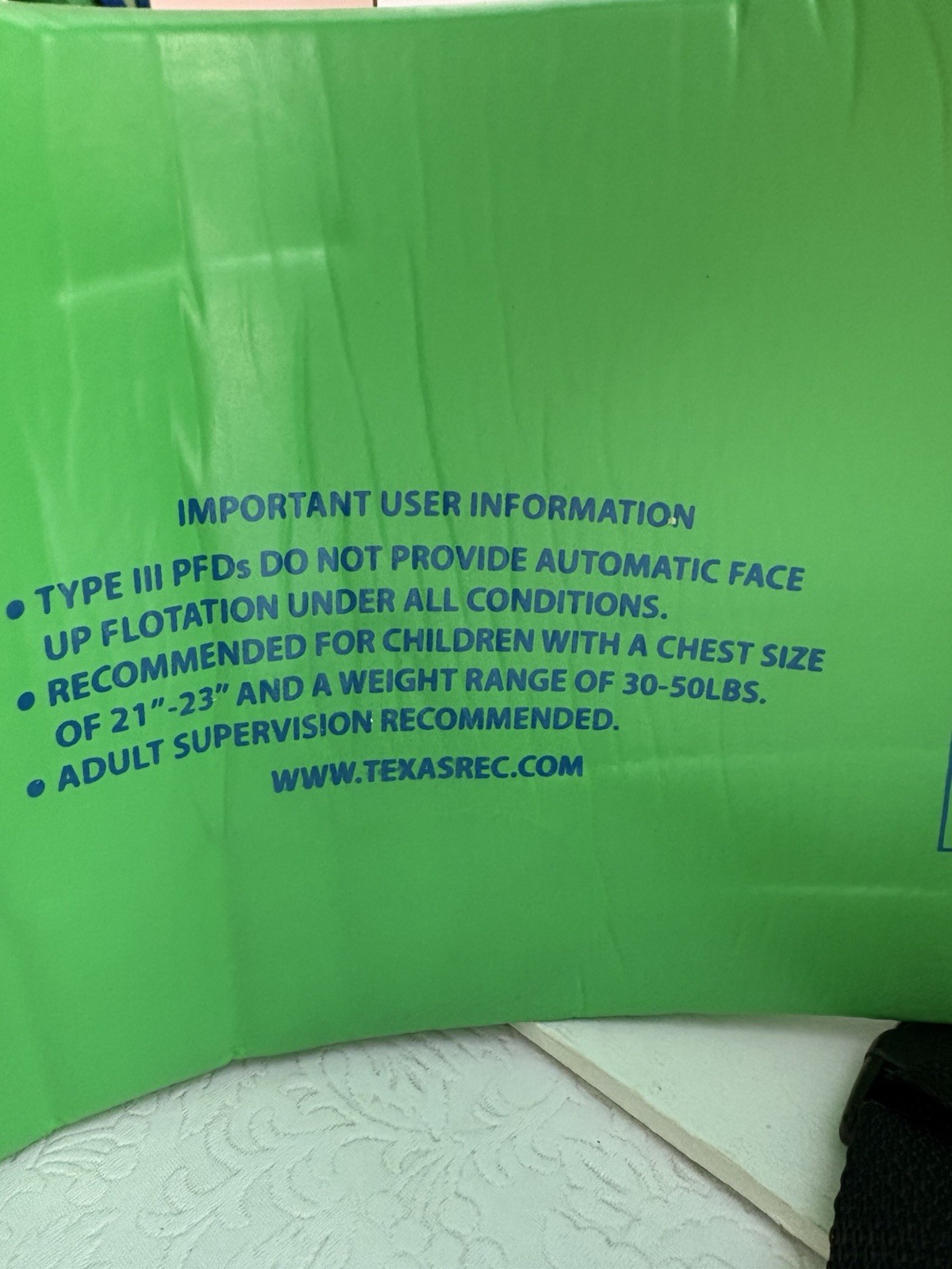TRC Recreation Super Soft Child X-Small Life Jacket Swim Vest Green USA SHIP2DAY