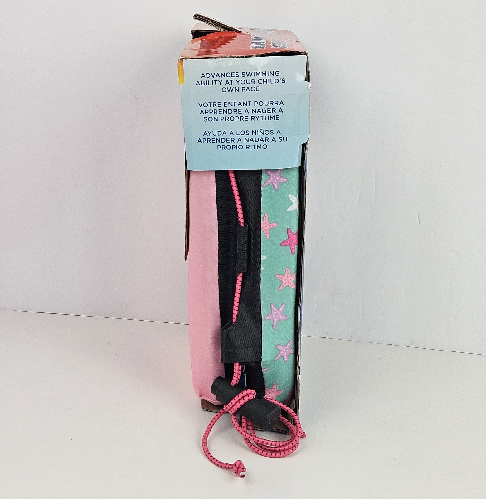 SwimWays Power Swimr Training Aid Swim Step 3 Medium 3-6 years 35-55 LB Pink New