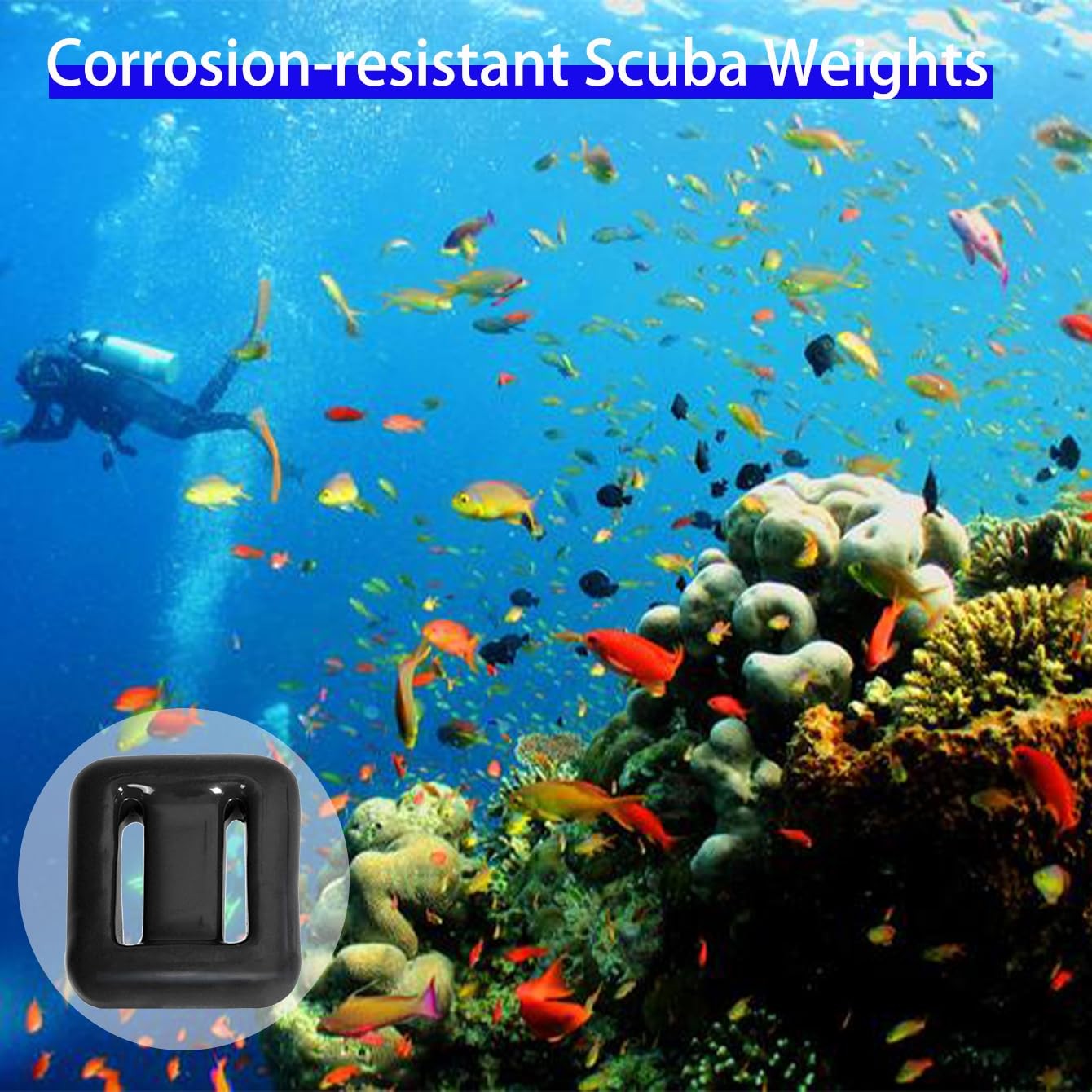 Dekayaker Dive Belt Weights4 Pcs 1.1-4.4 Lbs Dive Weights 4 Pocket Scuba Weight
