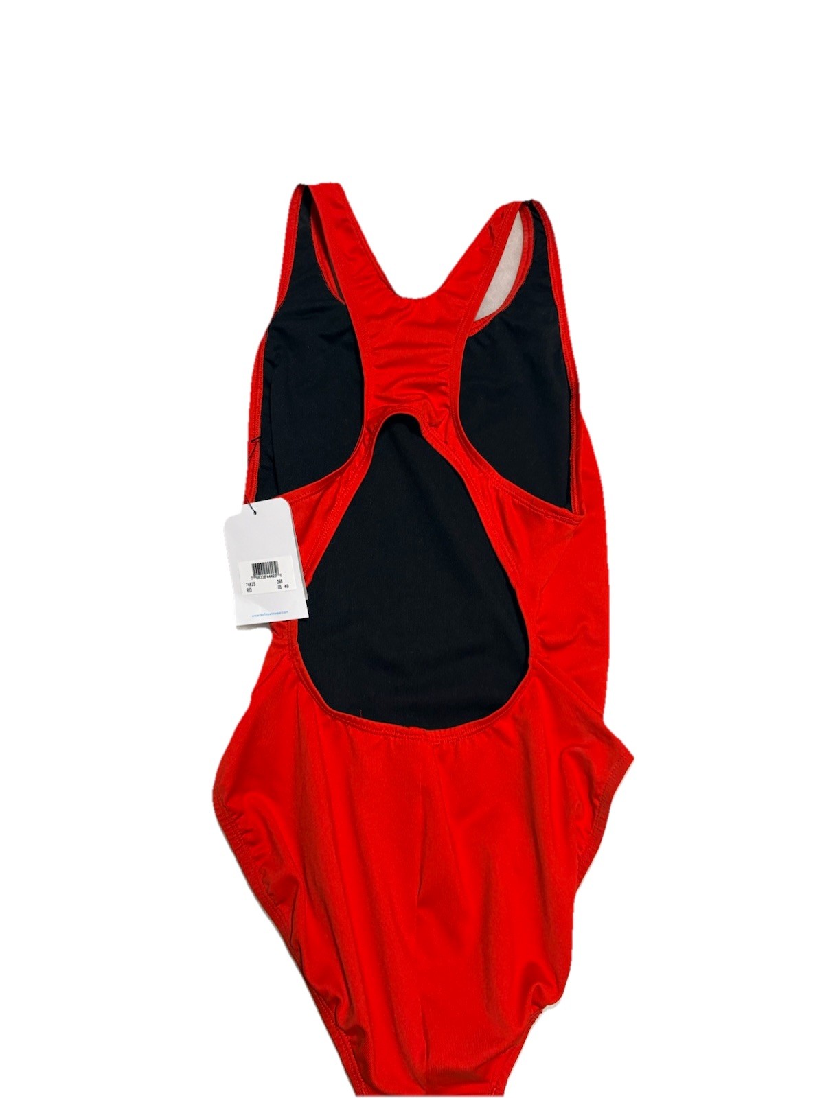 Dolphin 1 piece Swimsuit athletic racerback Red Sz US 8-10 New w/ tags!