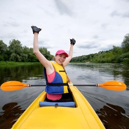 Karltion Adjustable Kayak Paddle Aluminum Alloy Shaft Glass Fiber Blade