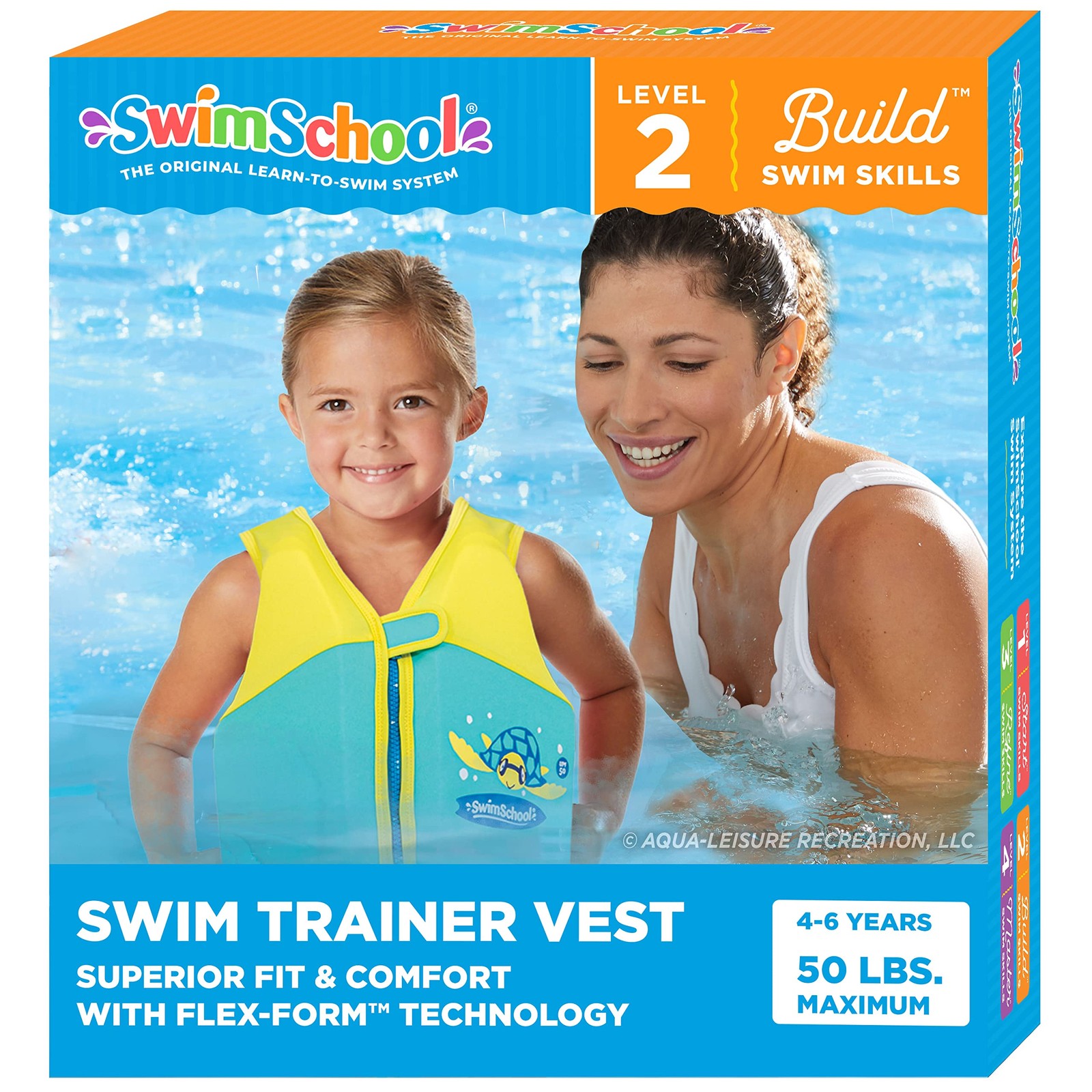 SwimSchool Swim Trainer Vest, Flex-Form Design, Padded Shoulders and Adjustab…
