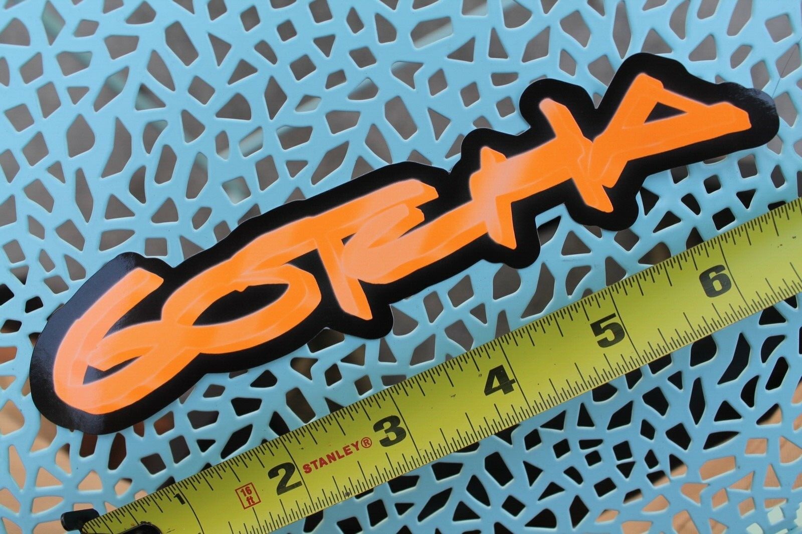 GOTCHA Clothing Neon Orange Graffiti Retro Original Skateboard Surfing STICKER