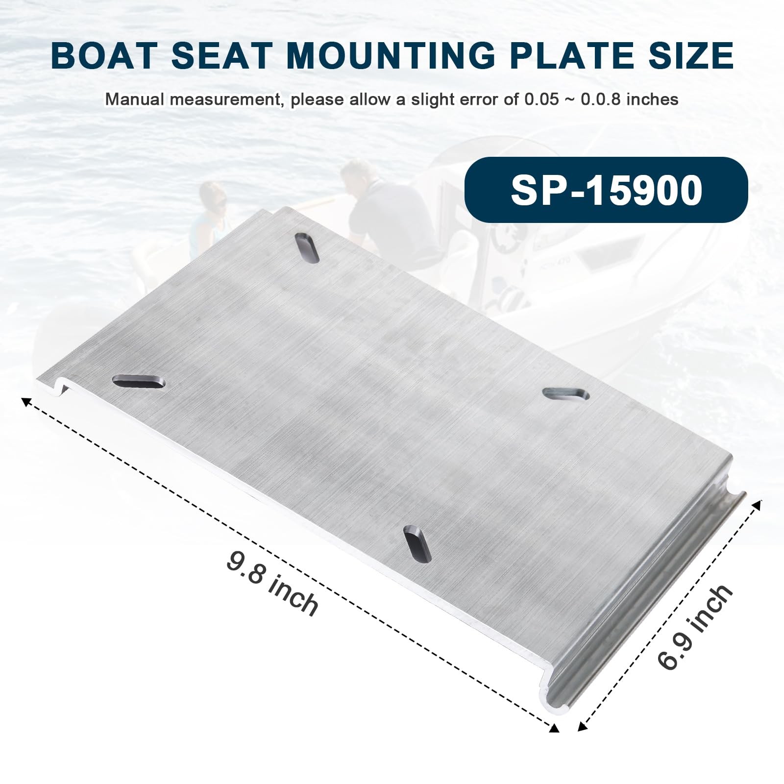 Boat Seat Mounting Mount for Attwood SP-15100 Slide Plate On 15″ Rails Hardware