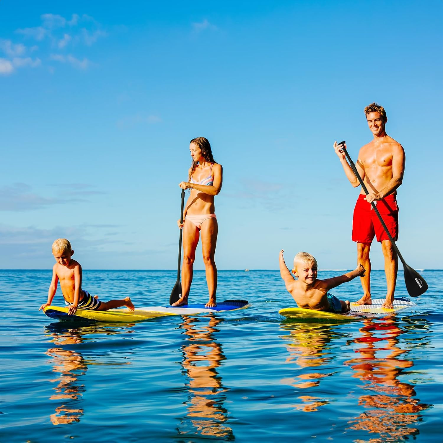 Overmont Carbon Fiber SUP Paddle, 3-Piece Adjustable 69″-85″ Stand Up Paddle Boa