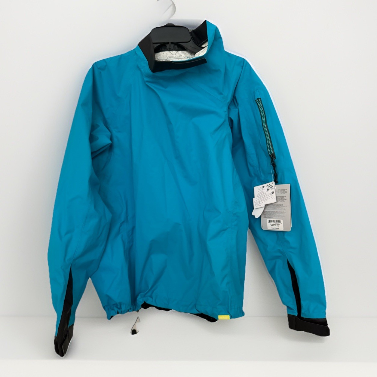 NRS Women’s Large Blue Waterproof Hyprotex Splash Jacket for Kayaking – New!!