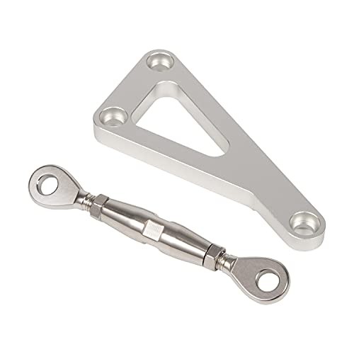 Billet Alternator Bracket Adjustable Kit Fits for Chevy SBC 305 327 Silver